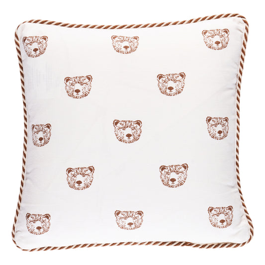 Purchase So18047003 | Bear Print Pillow, Ivory - Schumacher Pillows