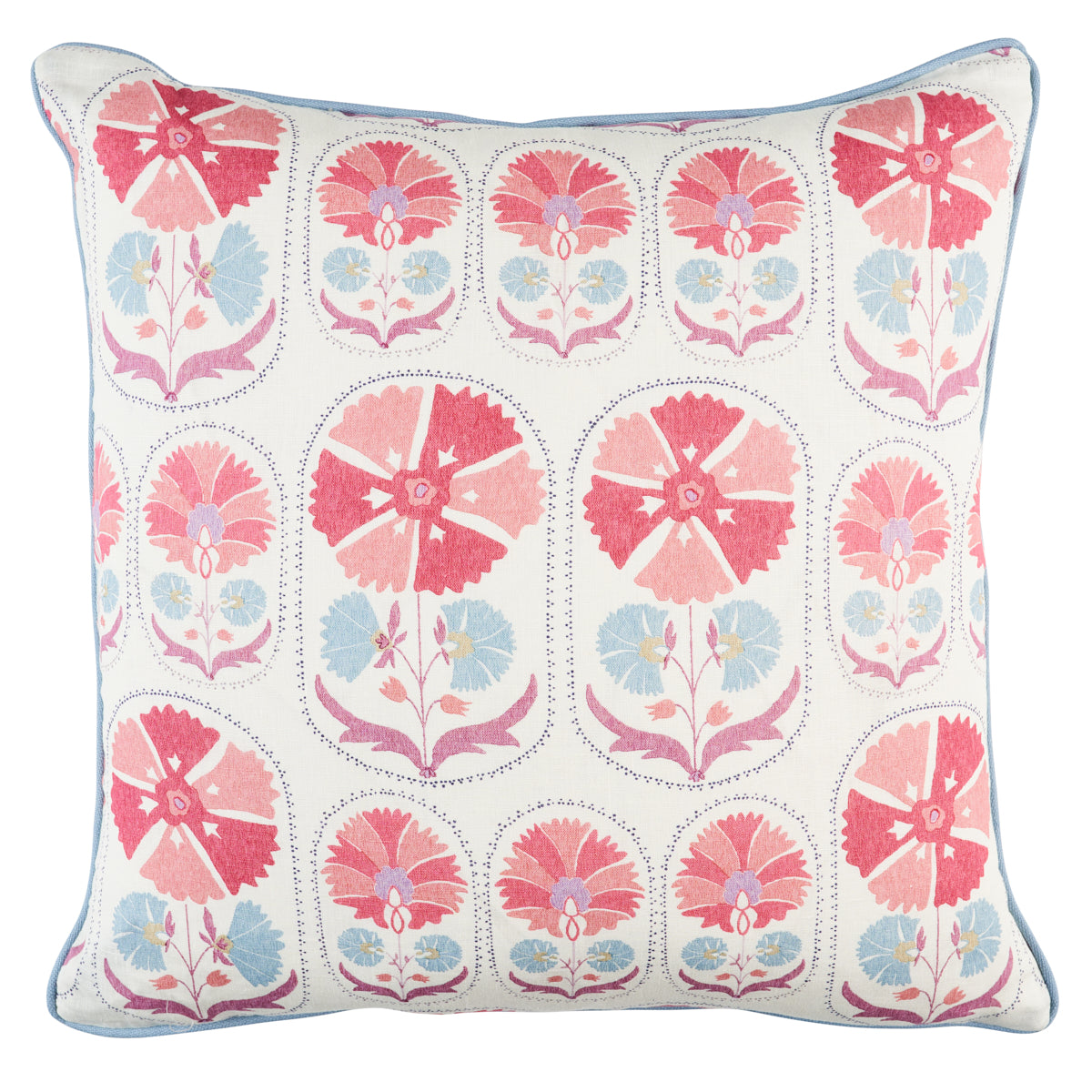 Purchase So18048005 | Anjuna Floral Linen Pillow, Mulberry - Schumacher Pillows