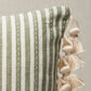 Purchase So18059112 | Mathis Ticking Stripe Pillow, Sage - Schumacher Pillows