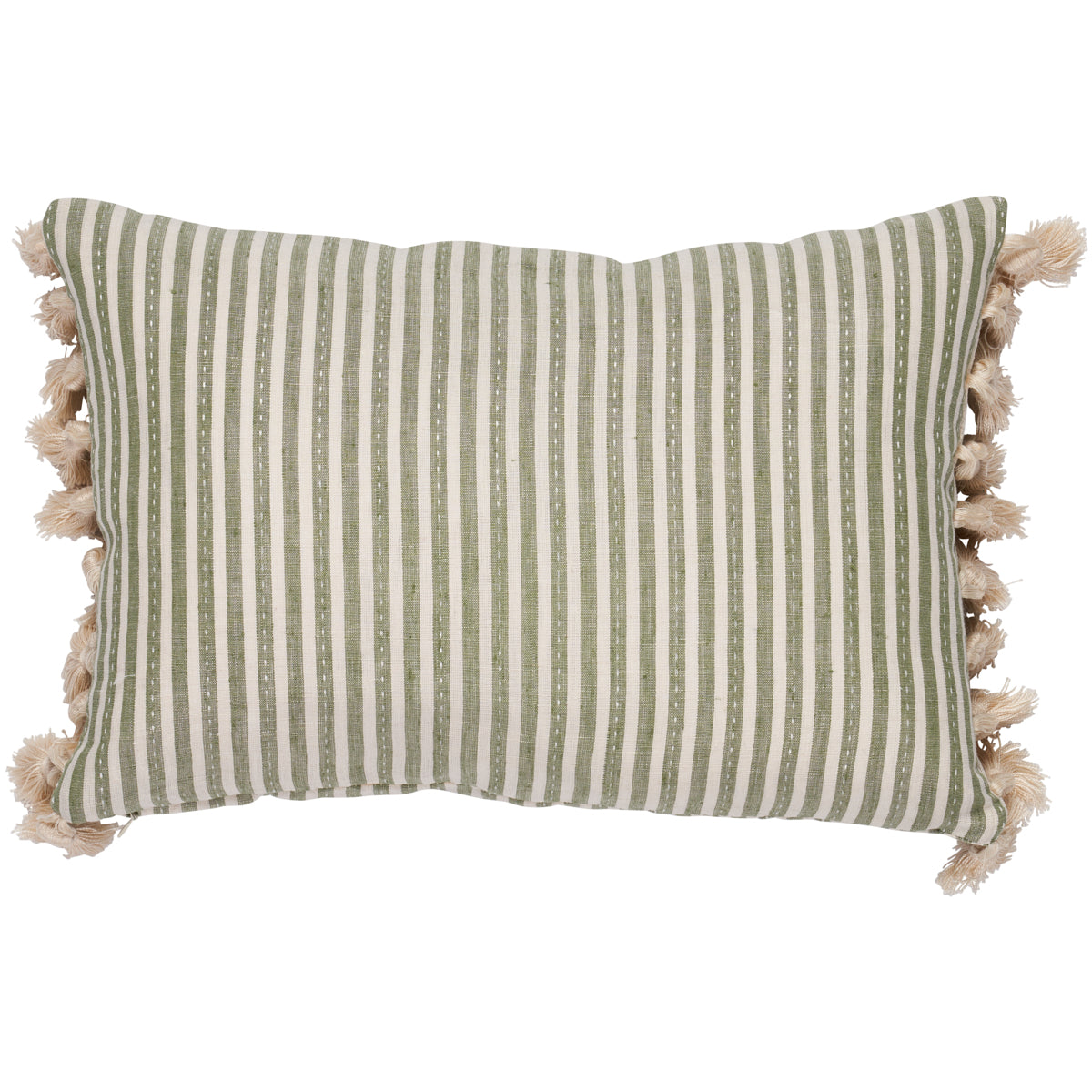 Purchase So18059112 | Mathis Ticking Stripe Pillow, Sage - Schumacher Pillows