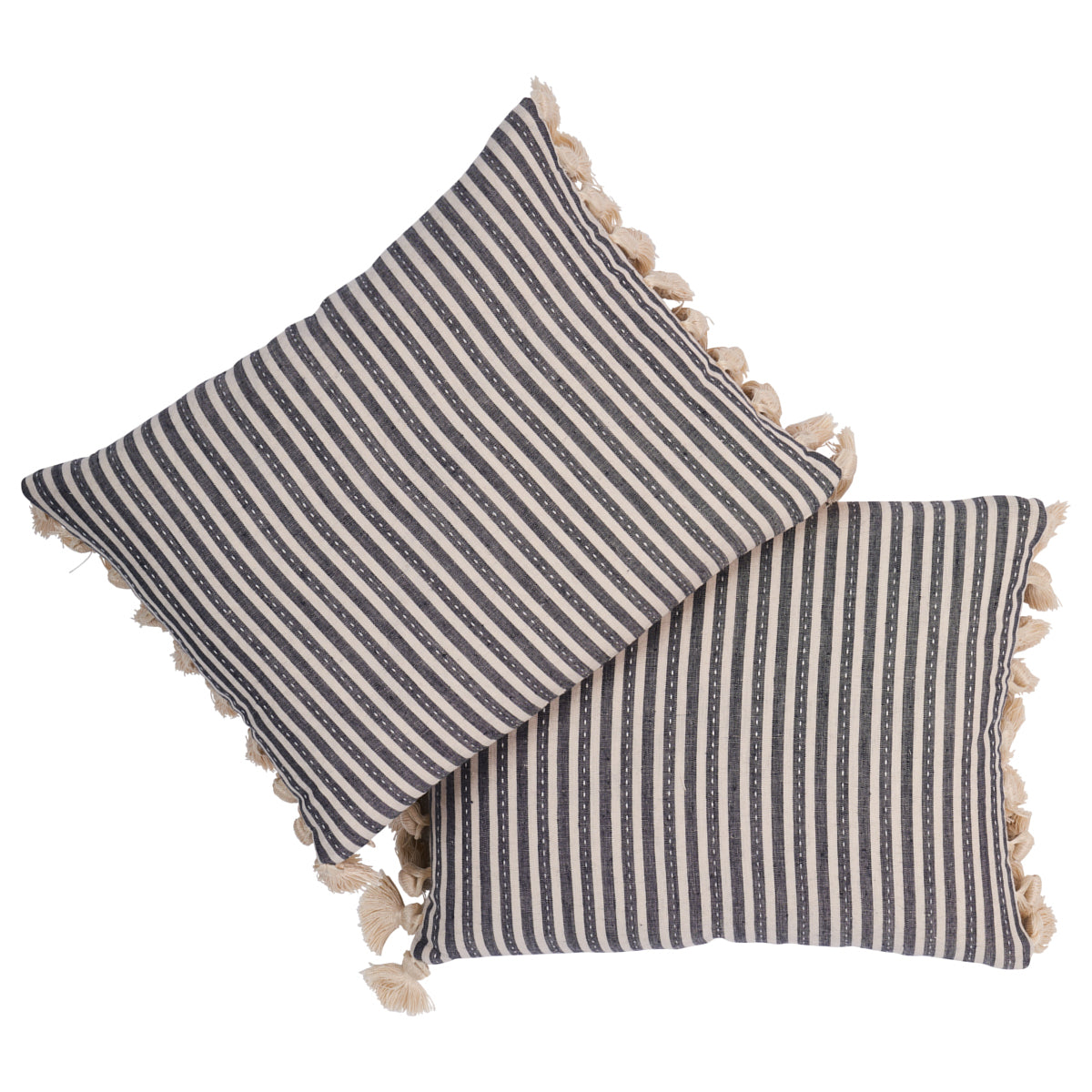 Purchase So18059212 | Mathis Ticking Stripe Pillow, Carbon - Schumacher Pillows