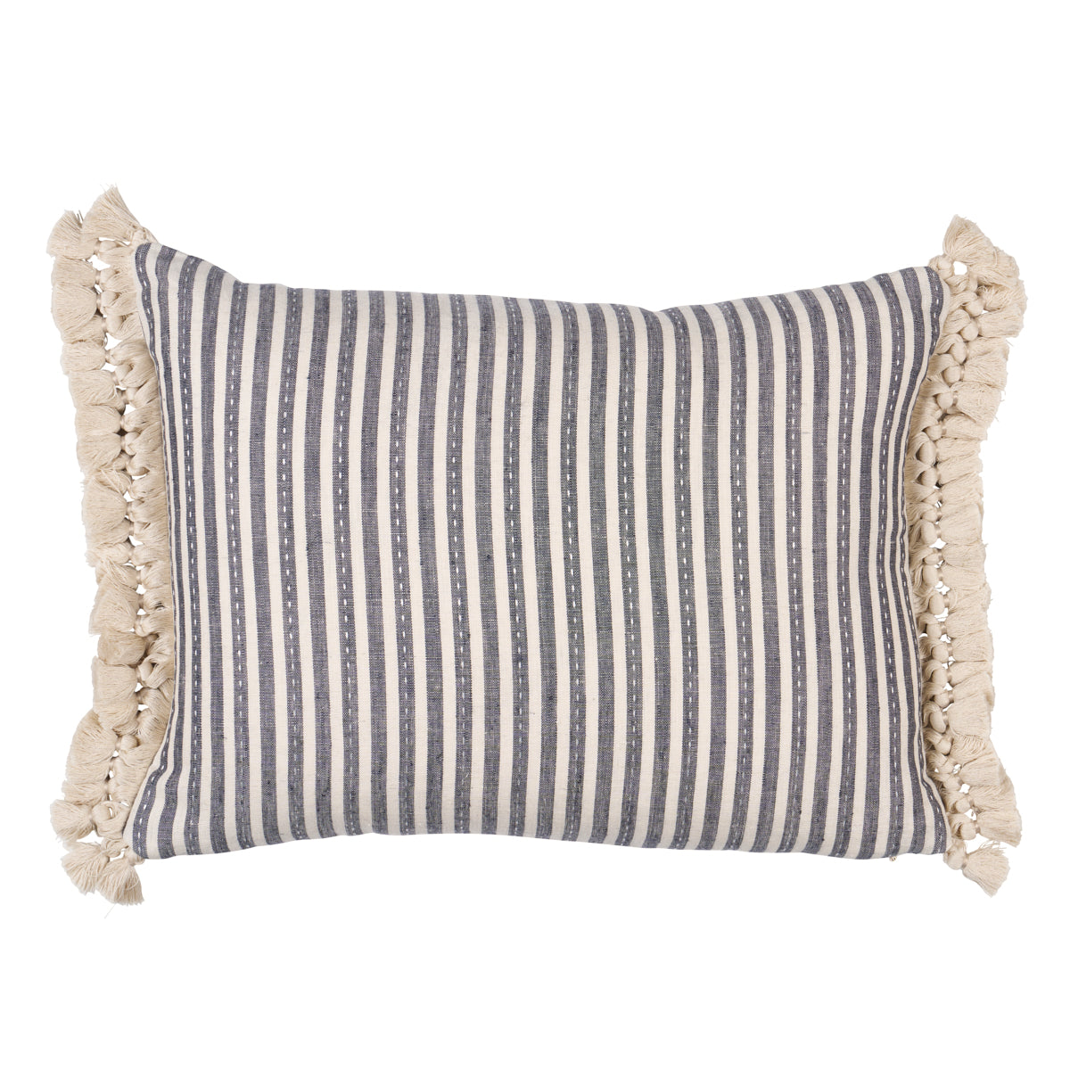 Purchase So18059213 | Mathis Ticking Stripe Pillow, Carbon - Schumacher Pillows