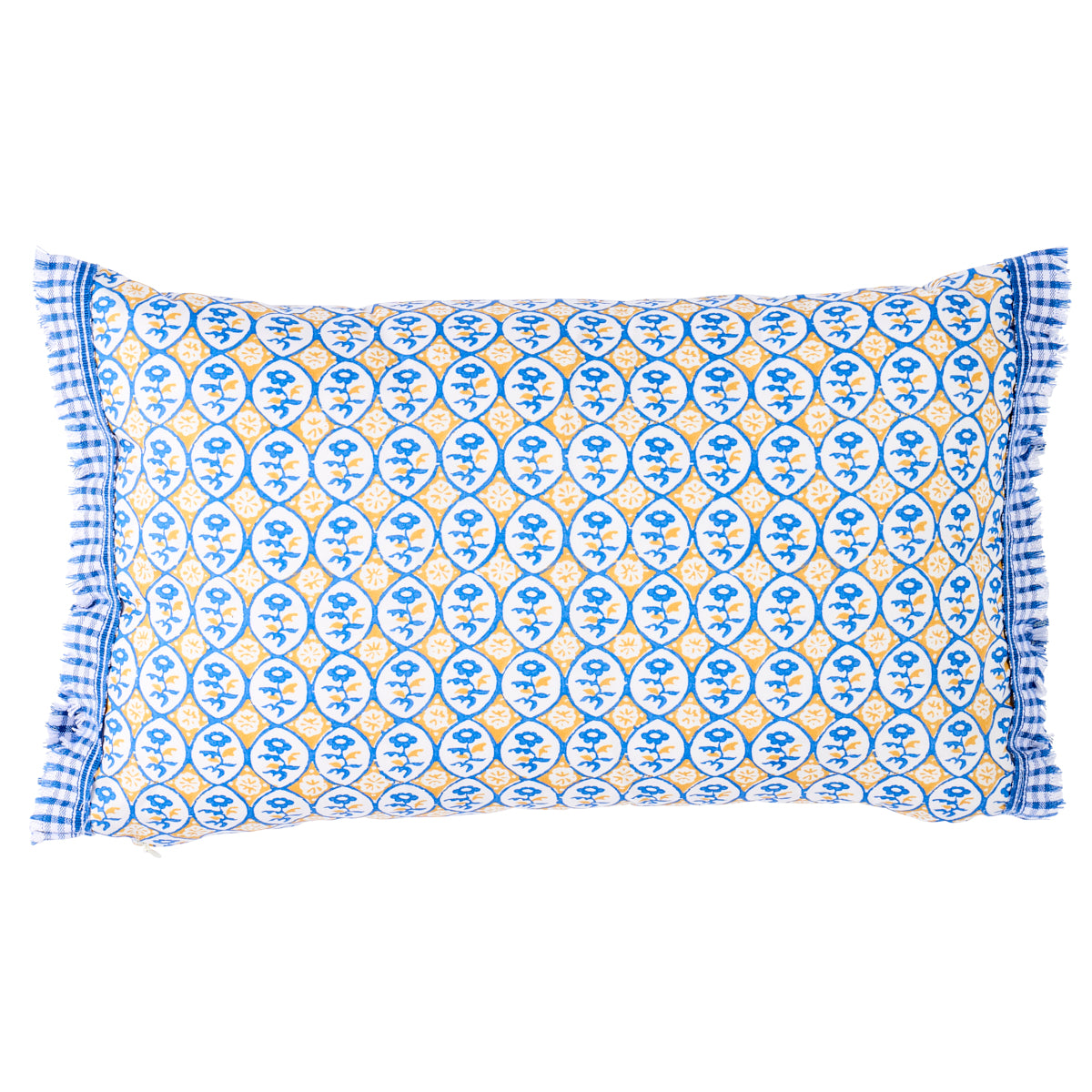 Purchase So18060112 | Josiane Floral Pillow, Yellow & Blue - Schumacher Pillows
