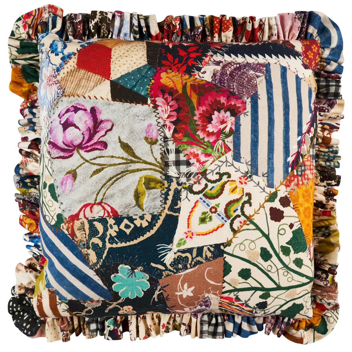 Purchase So18065005 | Hotch Potch Crazy Quilt Pillow, Document - Schumacher Pillows