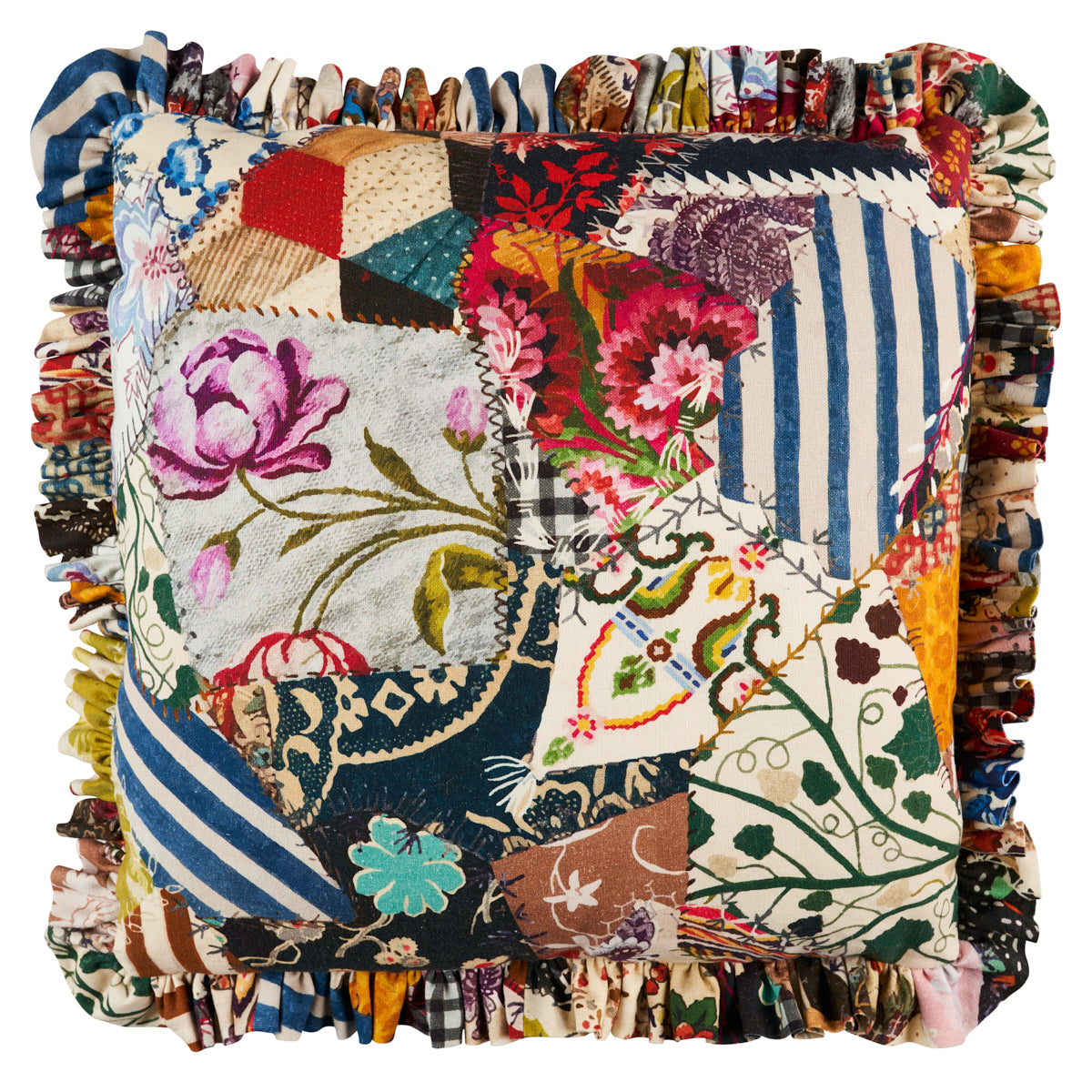 Purchase So18065005 | Hotch Potch Crazy Quilt Pillow, Document - Schumacher Pillows