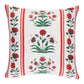 Purchase So18067104 | Royal Poppy Stripe Pillow, Red - Schumacher Pillows