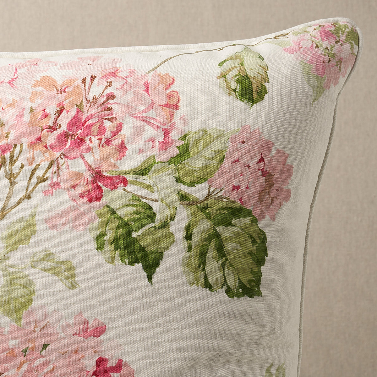 Purchase So18082106 | Summer Hydrangea Pillow, Blush - Schumacher Pillows