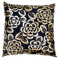 Purchase So18087106 | Angelica Floral Pillow, Gold & Noir - Schumacher Pillows