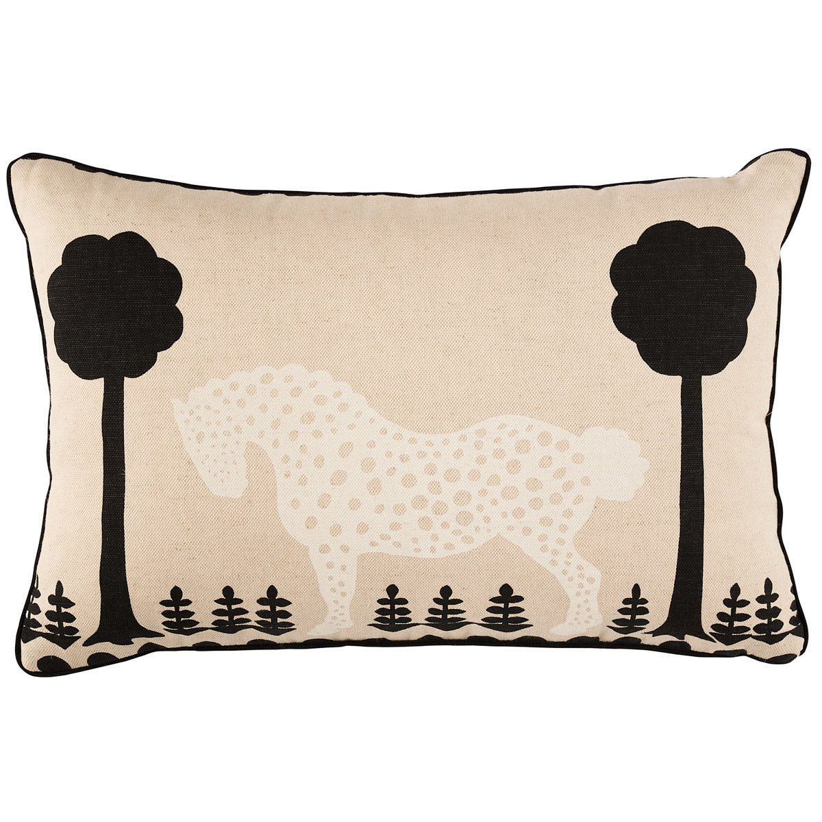 Purchase So18090213 | Polka Dot Pony Pillow, Natural - Schumacher Pillows