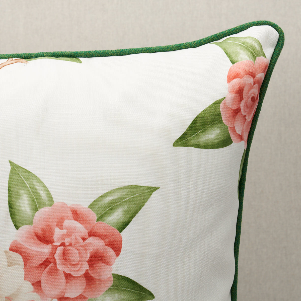 Purchase So18091105 | Casablanca Floral I/O Pillow, Coral - Schumacher Pillows