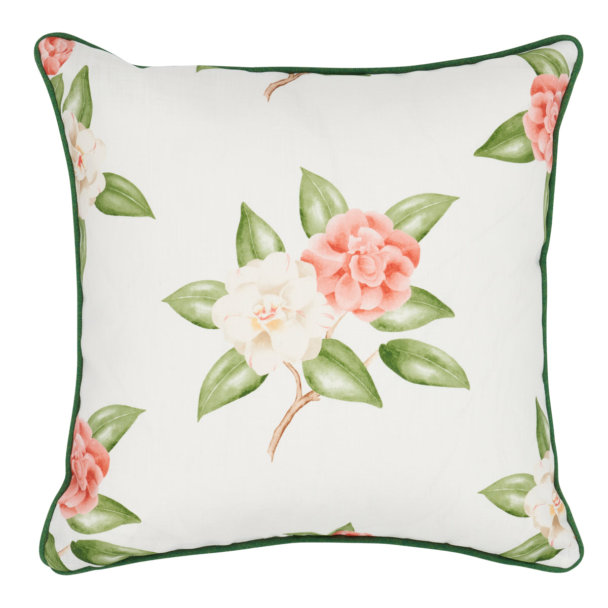 Purchase So18091105 | Casablanca Floral I/O Pillow, Coral - Schumacher Pillows