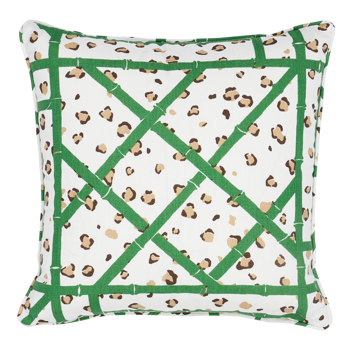Purchase So18095004 | Fancy Beasts I/O Pillow, Safari Green - Schumacher Pillows
