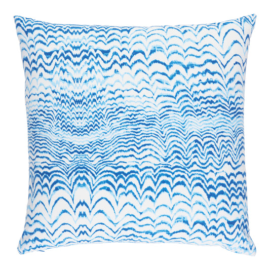 Purchase So18105005 | Ink Wave Print I/O Pillow, Indigo - Schumacher Pillows