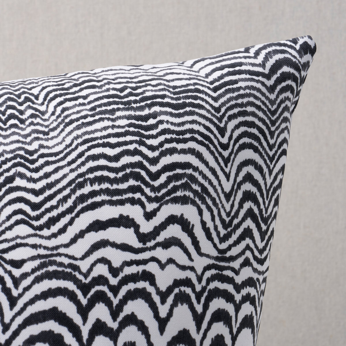 Purchase So18105206 | Ink Wave Print I/O Pillow, Black - Schumacher Pillows