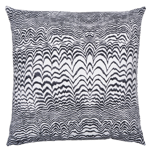 Purchase So18105206 | Ink Wave Print I/O Pillow, Black - Schumacher Pillows