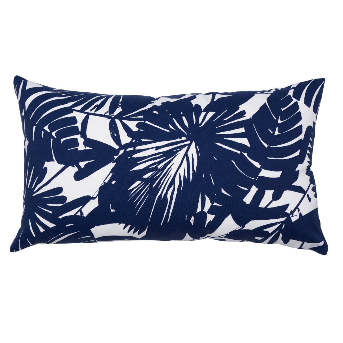 Purchase So18107014 | Palisades Palm Print I/O Pillow, Indigo - Schumacher Pillows