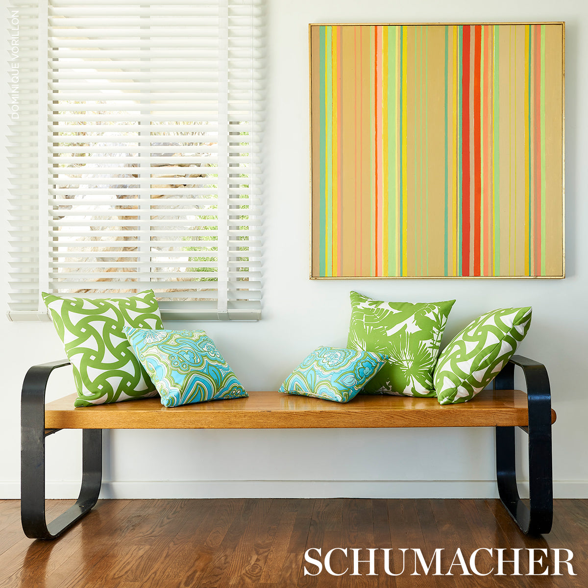 Purchase So18108105 | Santorini Print I/O Pillow, Fern - Schumacher Pillows