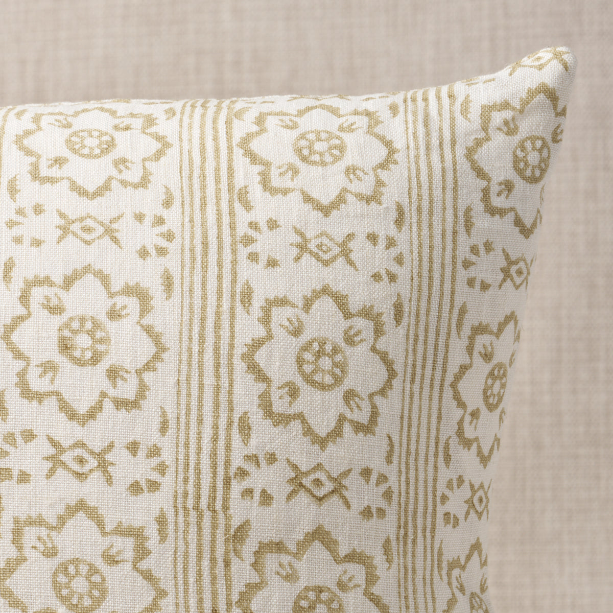 Purchase So18132203 | Sunda Hand Blocked Print Pillow, Neutral - Schumacher Pillows