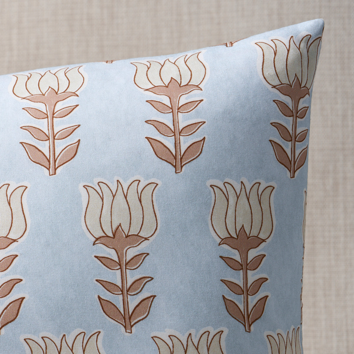 Purchase So18139004 | Mia Tulip Pillow, Sky & Sand - Schumacher Pillows