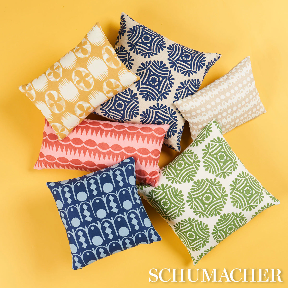 Purchase So18151213 | Lunaria Pillow, Ochre - Schumacher Pillows