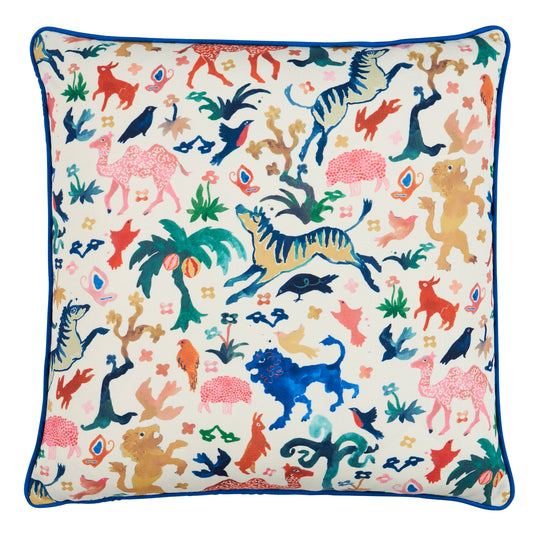 Purchase So18159006 | Beasts Pillow, Multi On Ivory - Schumacher Pillows