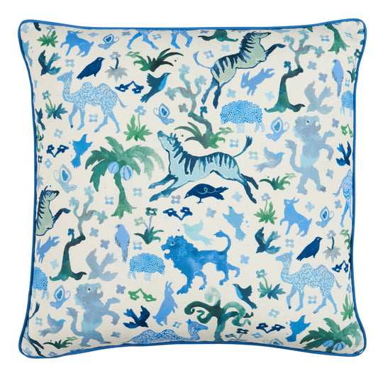Purchase So18159106 | Beasts Pillow, Blue And Green - Schumacher Pillows