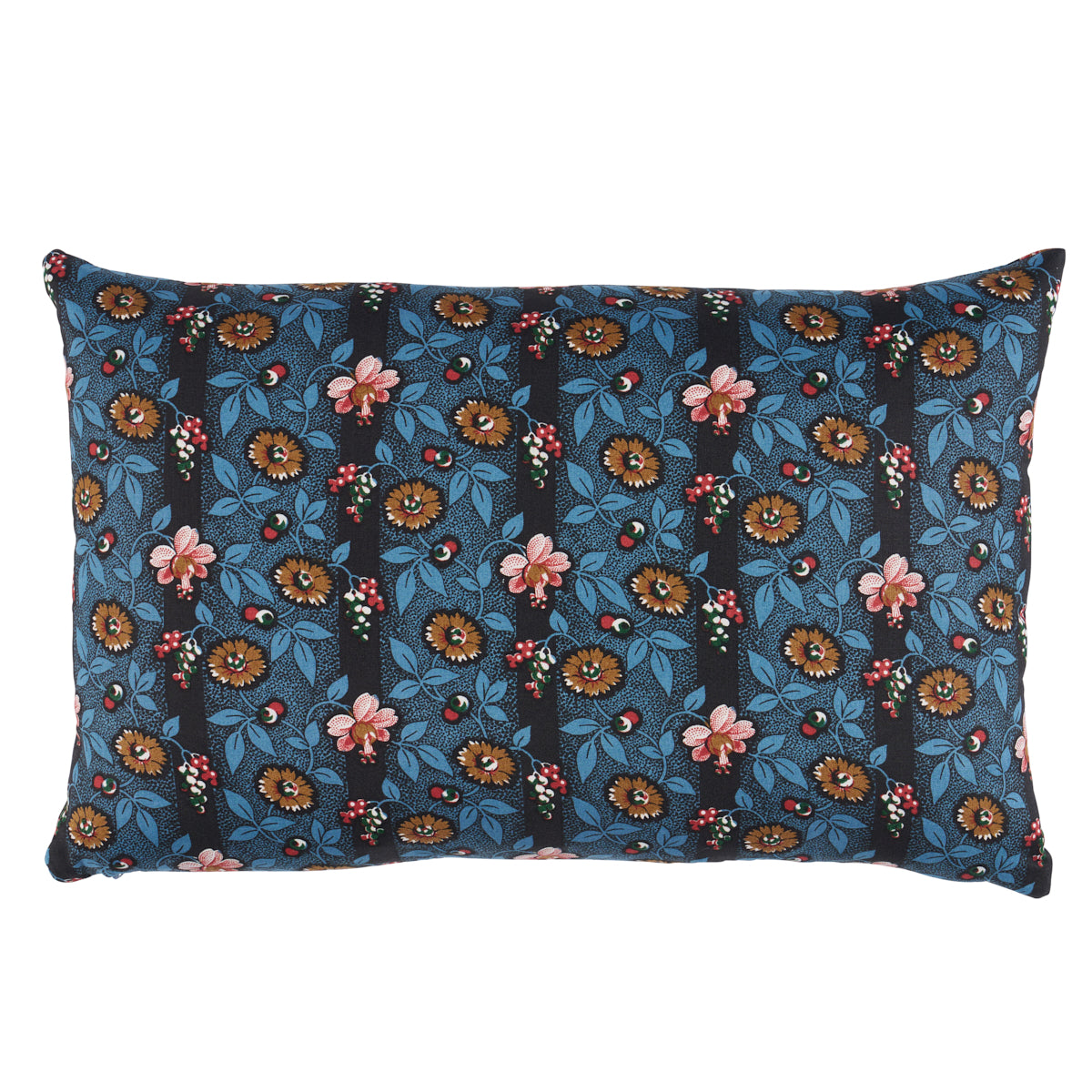 Purchase So18170012 | La Rue Stripe Pillow, Midnight - Schumacher Pillows