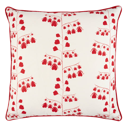 Purchase So18196007 | Bleeding Hearts Pillow, Red - Schumacher Pillows