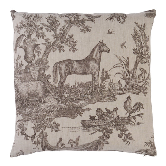 Purchase So18227106 | Western Toile Pillow, Sepia - Schumacher Pillows