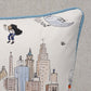 Purchase So18233218 | Street Scenes Pillow, Multicolor On White - Schumacher Pillows