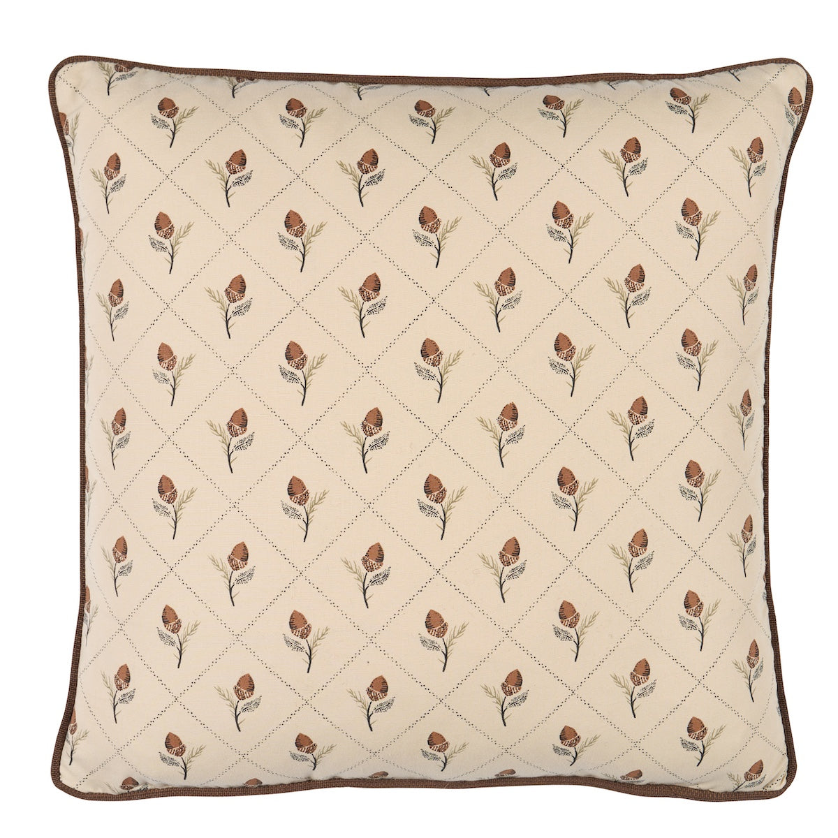 Purchase So18267004 | Holden Hand Print Pillow, Flax - Schumacher Pillows