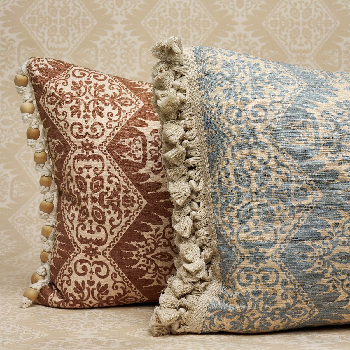 Purchase So18270019 | Berkeley Silk Pillow, Chestnut - Schumacher Pillows