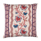 Purchase So18271004 | Parvati Floral Stripe Pillow, Vermillion - Schumacher Pillows
