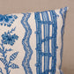 Purchase So18271215 | Parvati Floral Stripe Pillow, Delft - Schumacher Pillows