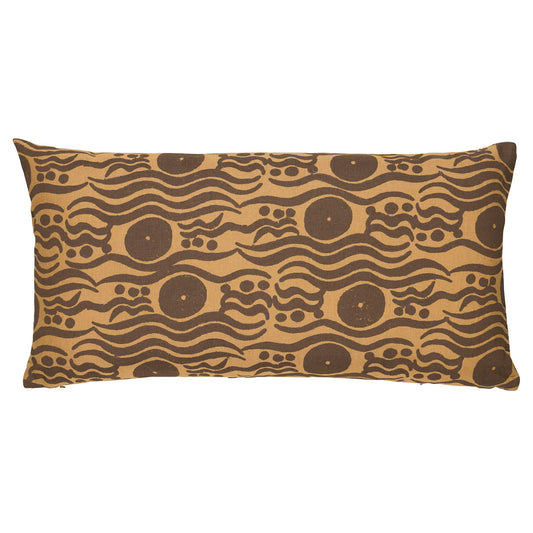 Purchase So18274018 | Bosphorous Hand Block Pillow, Ochre & Brown - Schumacher Pillows
