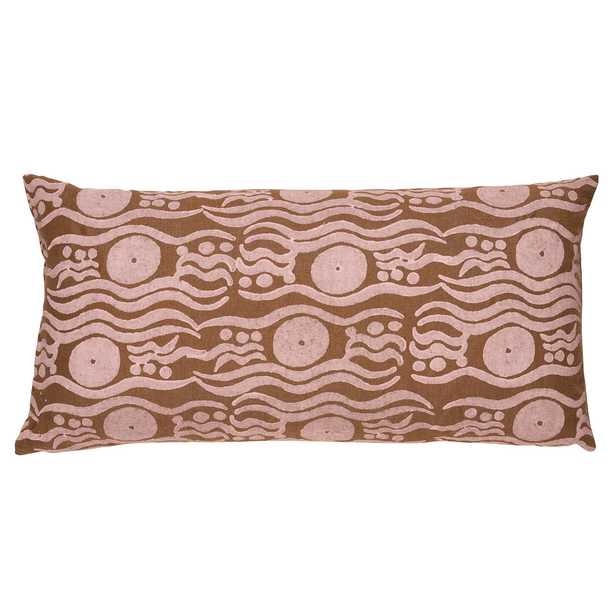 Purchase So18274218 | Bosphorous Hand Block Pillow, Brown & Pink - Schumacher Pillows