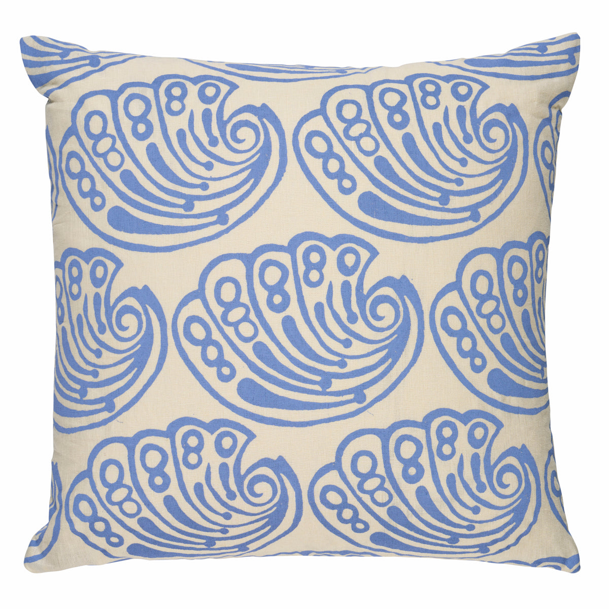 Purchase So18275005 | Ramsgate Hand Block Pillow, French Blue - Schumacher Pillows