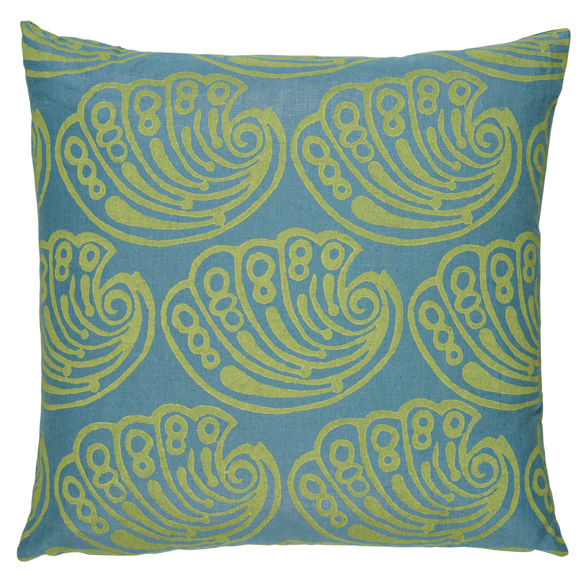 Purchase So18275105 | Ramsgate Hand Block Pillow, Seaweed - Schumacher Pillows