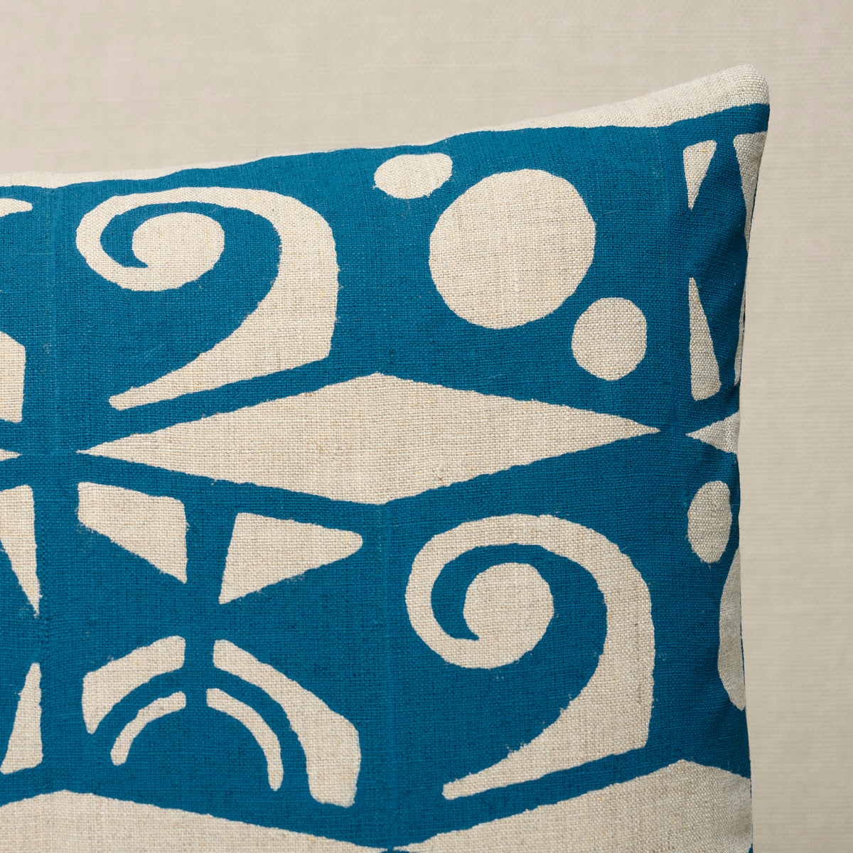 Purchase So18276118 | Tarot Hand Block Pillow, Teal - Schumacher Pillows