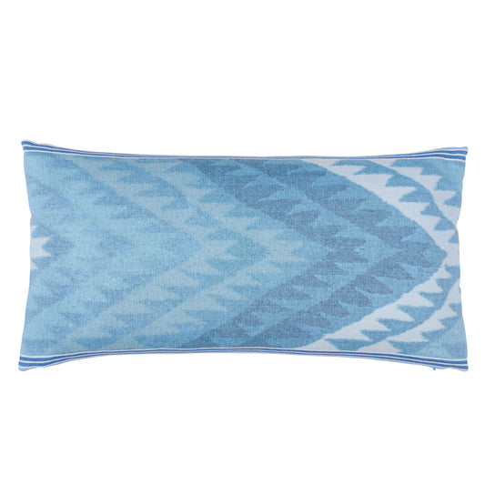 Purchase So18277118 | Shabba Warp Print Pillow, Blues - Schumacher Pillows