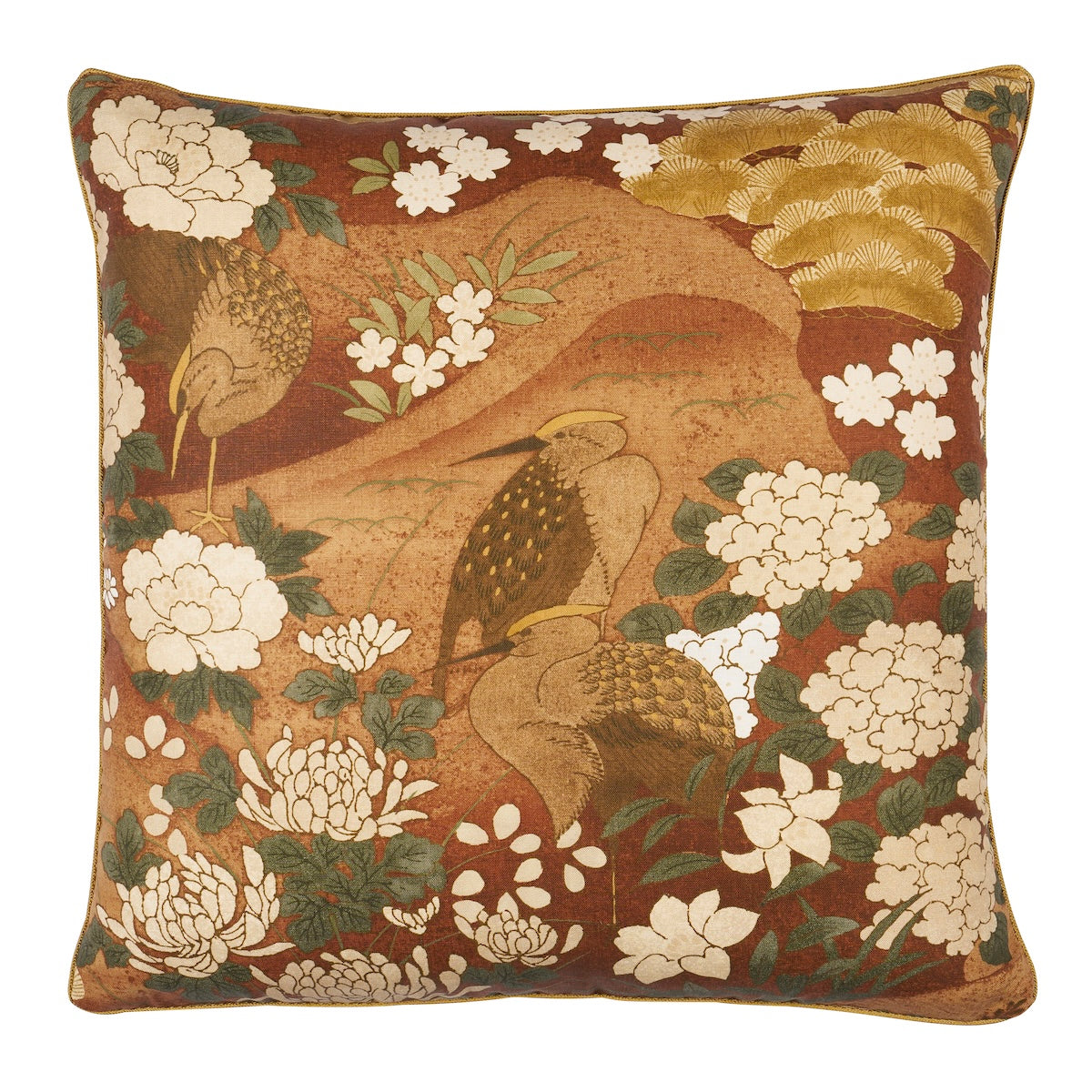 Purchase So18287204 | Golden Hills Pillow, Burgundy - Schumacher Pillows