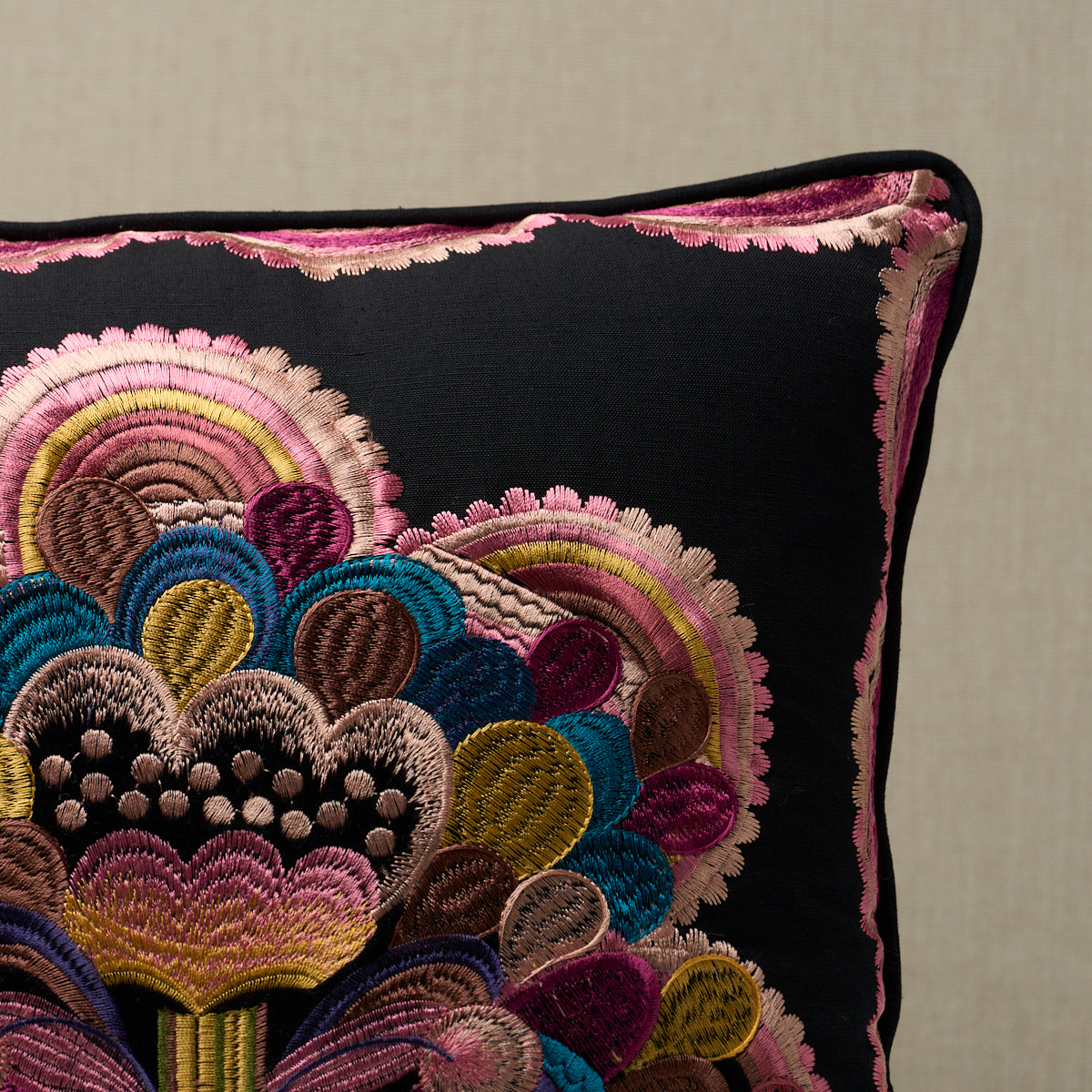 Purchase So18308304 | Le Coeur De La Fleur Pillow, Night - Schumacher Pillows