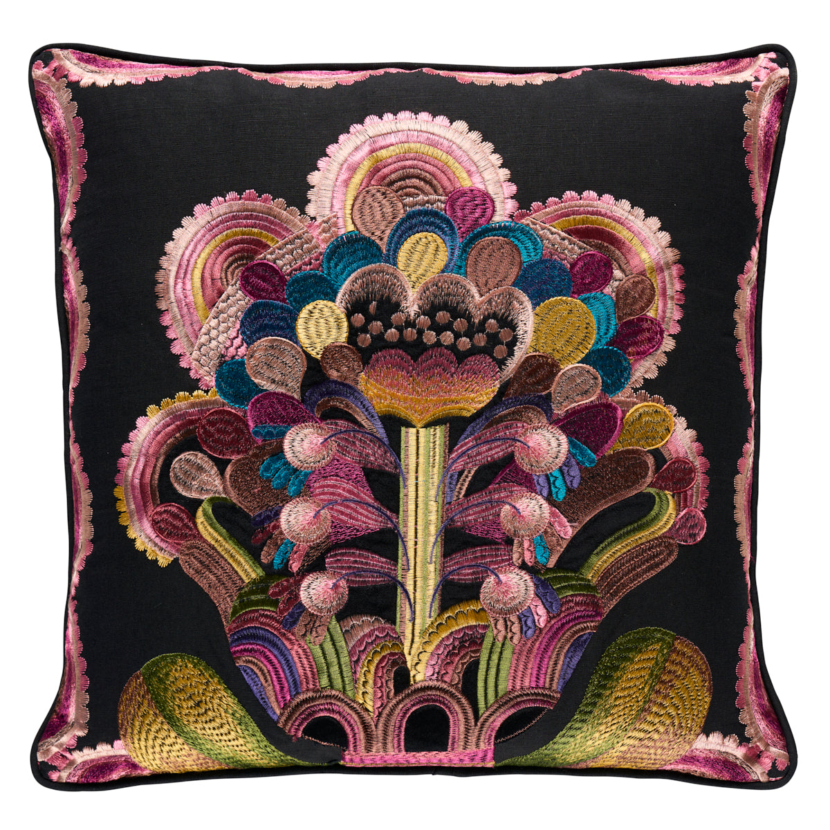Purchase So18308304 | Le Coeur De La Fleur Pillow, Night - Schumacher Pillows