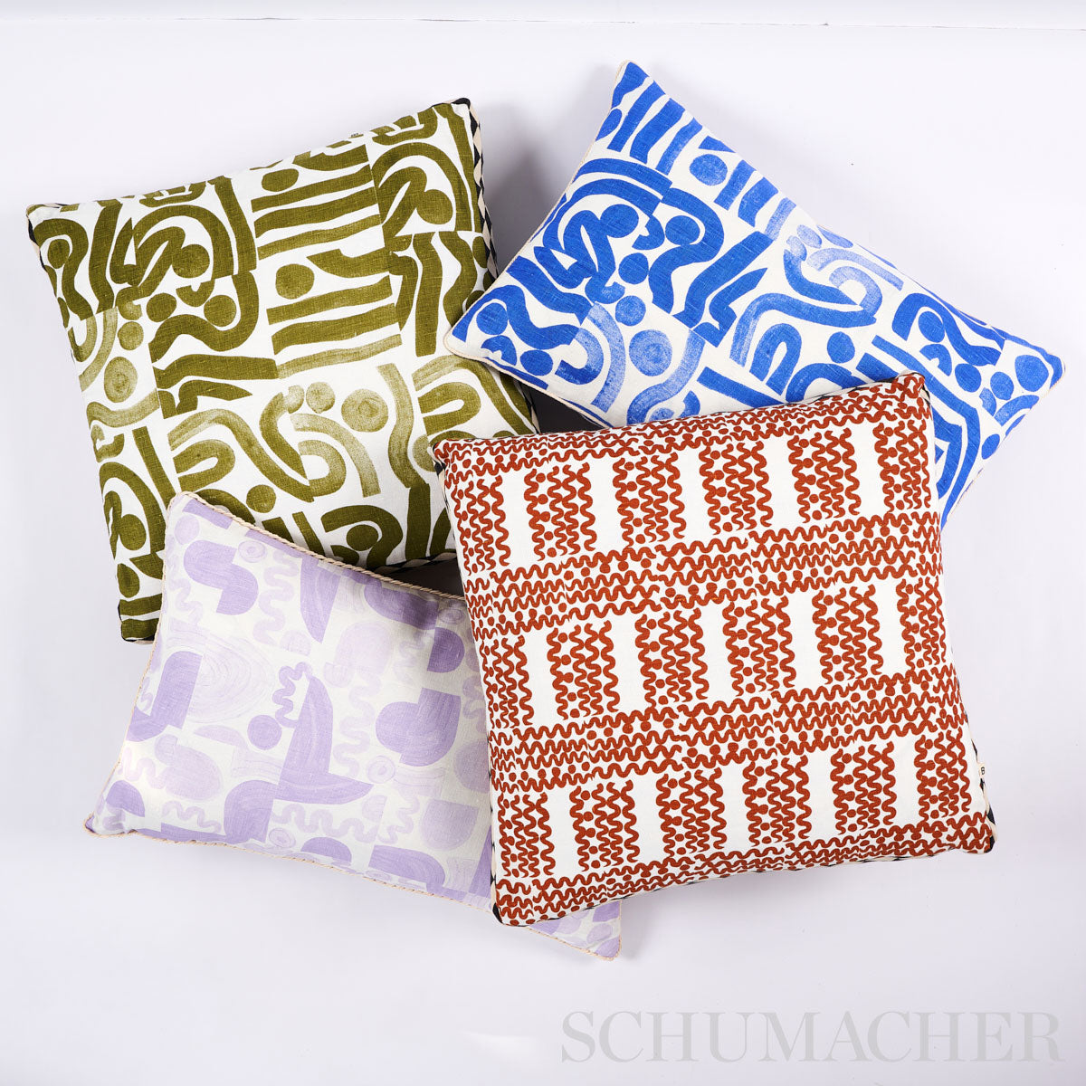 Purchase So200420 | Ocean Pillow, Blue - Schumacher Pillows