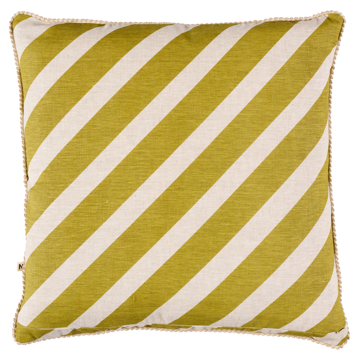 Purchase So251005 | Dina Stripe 20" Pillow, Khaki - Schumacher Pillows