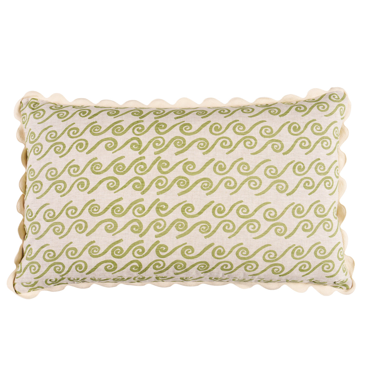 Purchase So35845 | Curves Lumbar Pillow, Sage - Schumacher Pillows