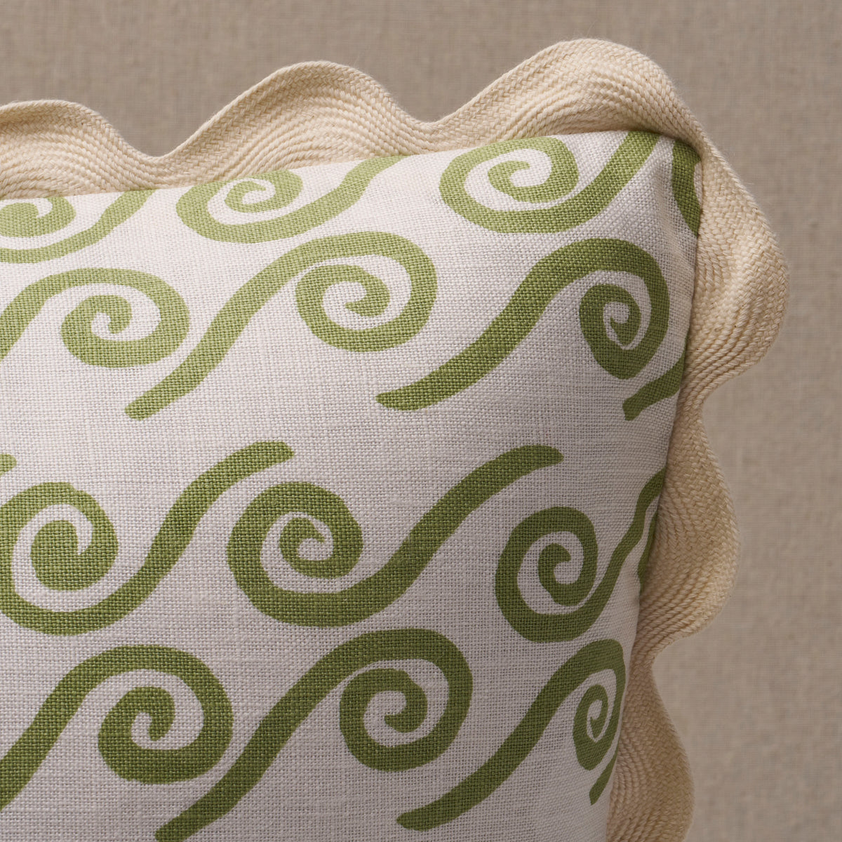 Purchase So35845 | Curves Lumbar Pillow, Sage - Schumacher Pillows