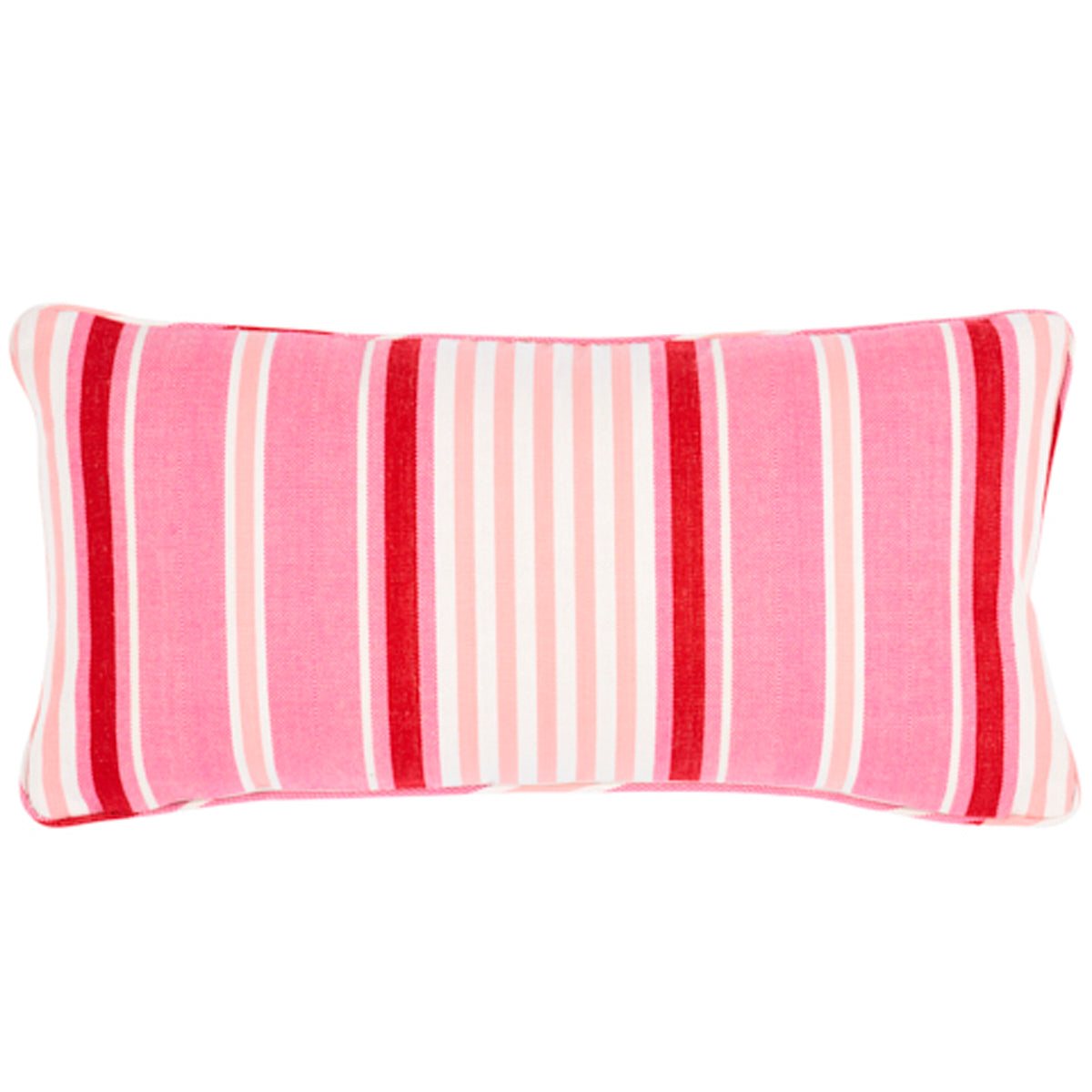 Purchase So6601618 | Minzer Cotton Stripe Pillow, Pink - Schumacher Pillows