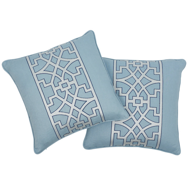 Purchase So6618404 | Don'T Fret Pillow, Sky - Schumacher Pillows