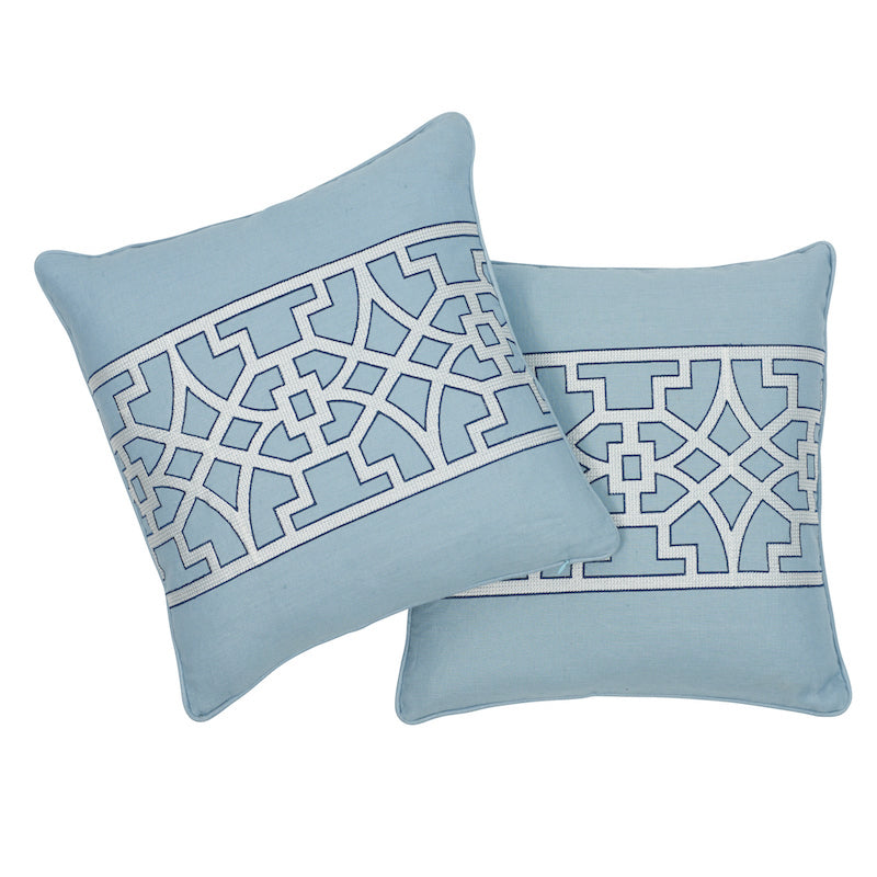 Purchase So6618404 | Don'T Fret Pillow, Sky - Schumacher Pillows